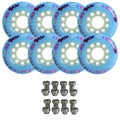 Labeda Smoke Evo Roller Hockey Wheels - 8-Pack with Evo Spacers - Choose Size and Color