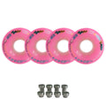 Labeda Smoke Evo Roller Hockey Wheels - 4-Pack with Evo Spacers - Choose Size and Color