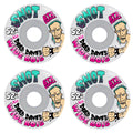 Snot Skateboard Wheels 52mm Dead Dave Wide Boys 101A White