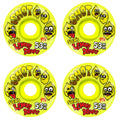 Snot Skateboard Wheels 53mm Sox Lemon Drops Conical 99A Yellow