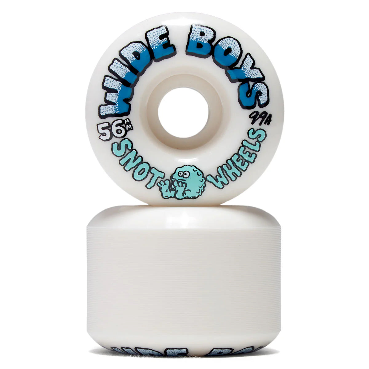 Snot Wheel Co. Skateboard Wheels 56mm Wide Boys 99A White