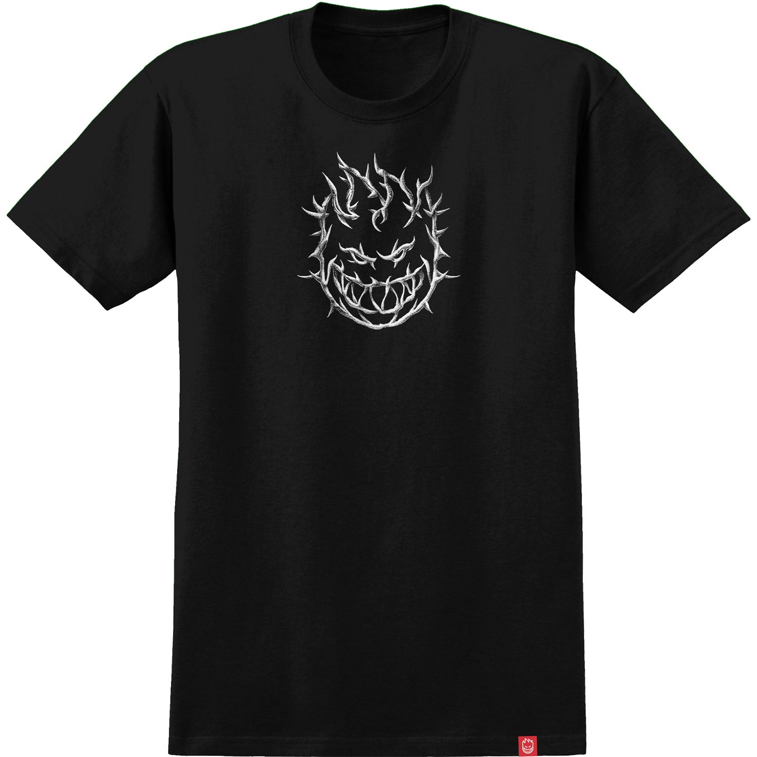 Spitfire Wheels Shirt Bighead Thorn Black Tonal