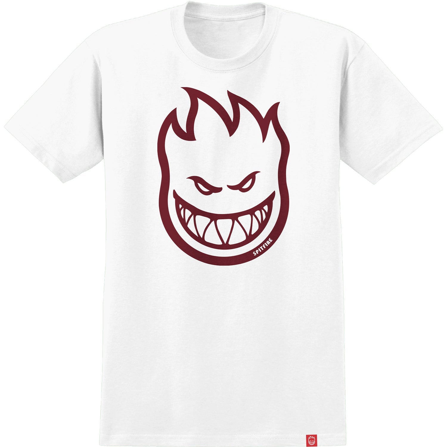 Spitfire Wheels Shirt Bighead White/Dark Red