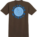 Spitfire Wheels Shirt Classic 87 Swirl Fill Dark Chocolate/Blue