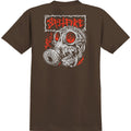 Spitfire Wheels Shirt Gas Mask Dark Chocolate