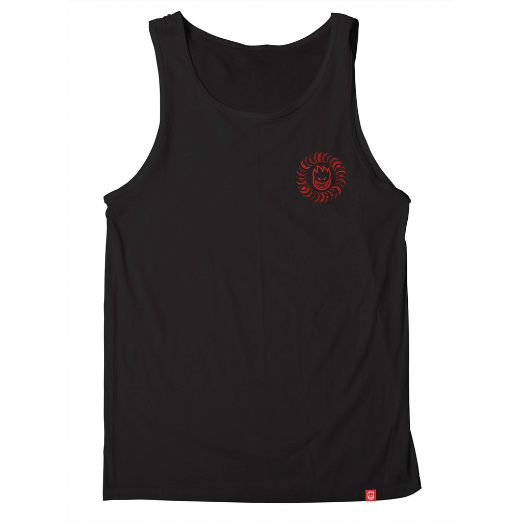 Spitfire Wheels Shirt Classic Swirl Paisley Tank Top Black/Red