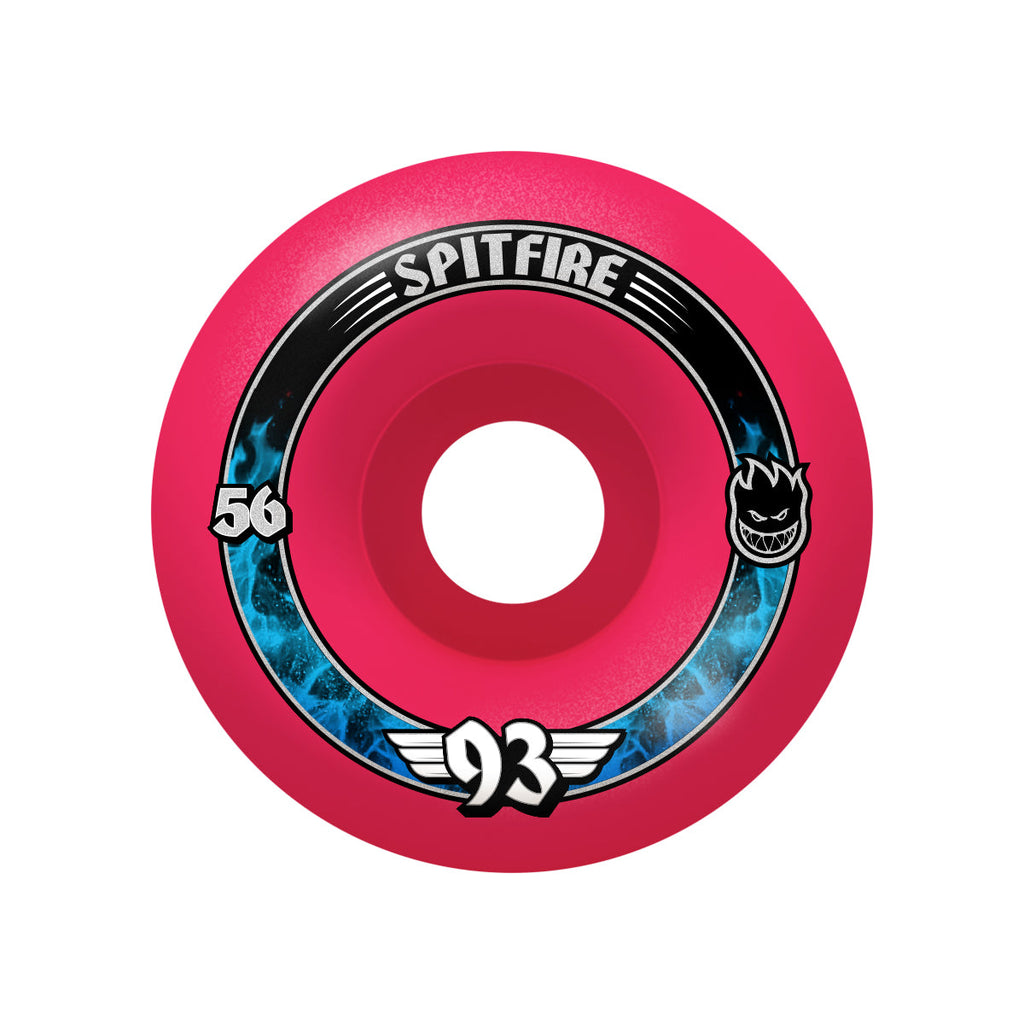 Spitfire Skateboard Wheels 56mm F4 93A Radial Pink