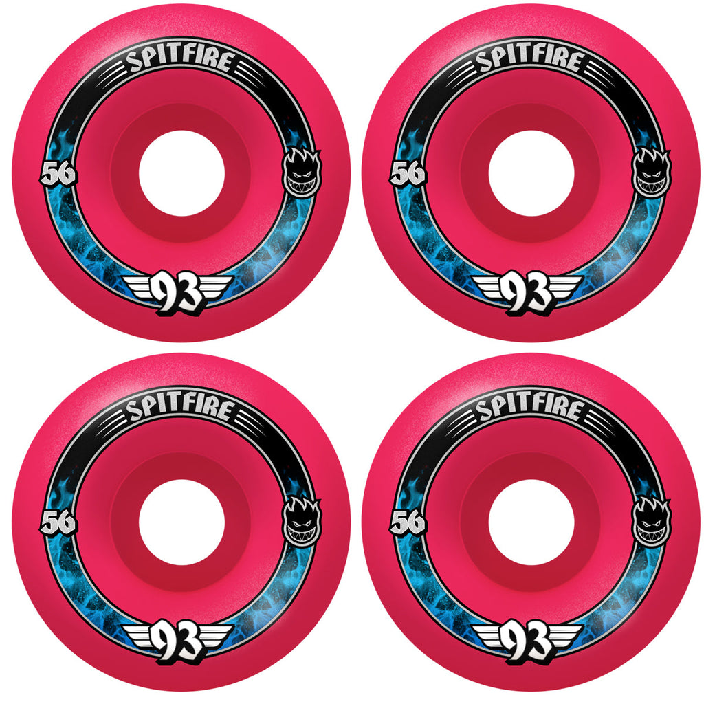 Spitfire Skateboard Wheels 56mm F4 93A Radial Pink