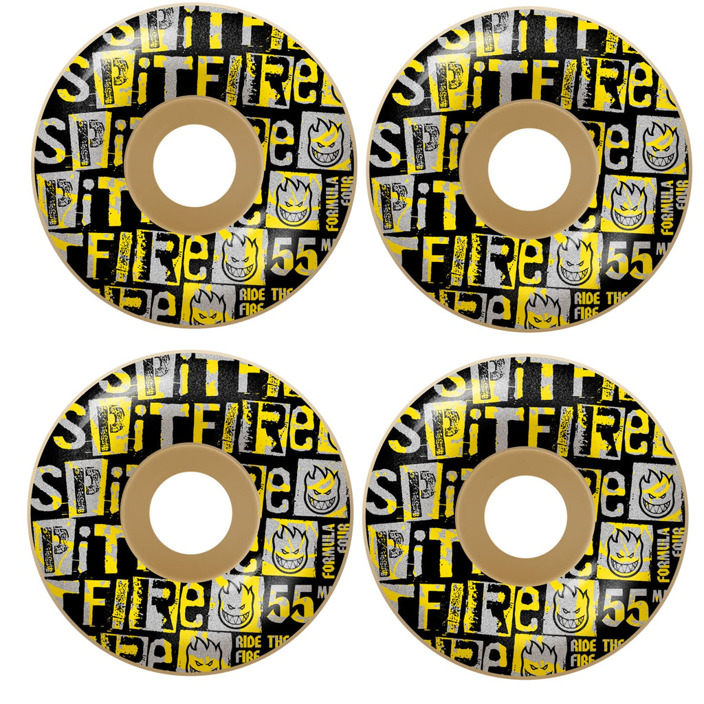 Spitfire Skateboard Wheels 55mm F4 99A Ransom Radial Natural