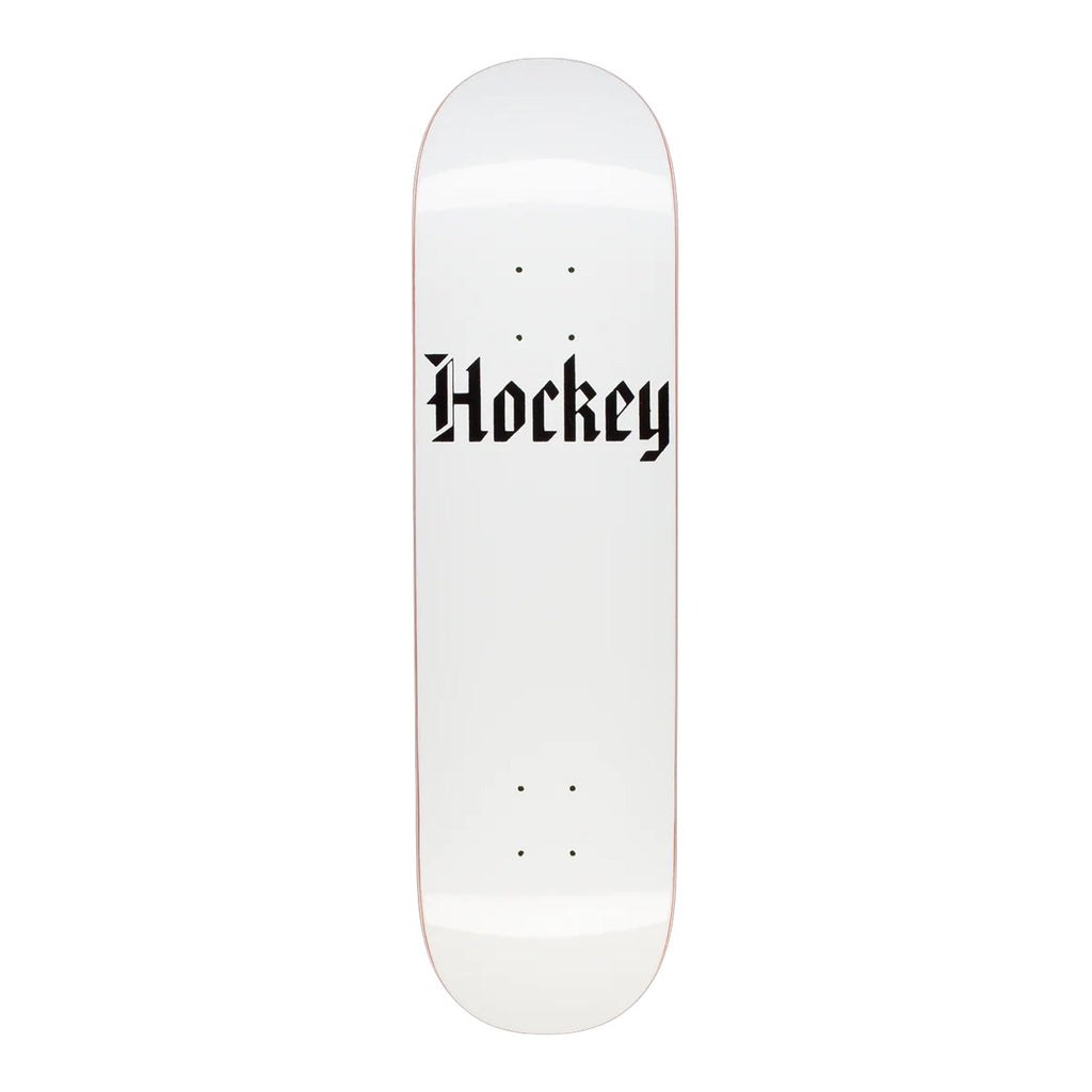 Hockey Skateboard Deck Stone White 8.75" x 32.612"