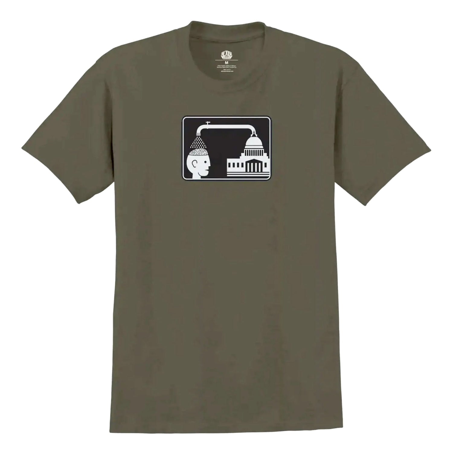 Alien Workshop Skateboards Shirt Brainwash Olive