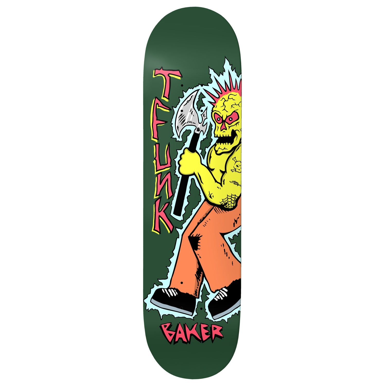 Baker Premium Complete Skateboard T-Funk Axe Man 8.38" Ft. Krux/SML/Independent