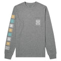 Habitat Skateboards Longsleeve Dot Gain Heather Grey