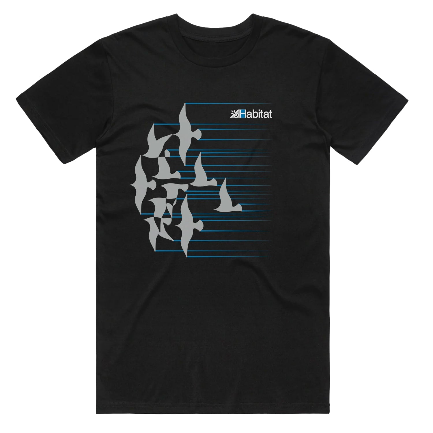 Habitat Skateboards Shirt Dove Black