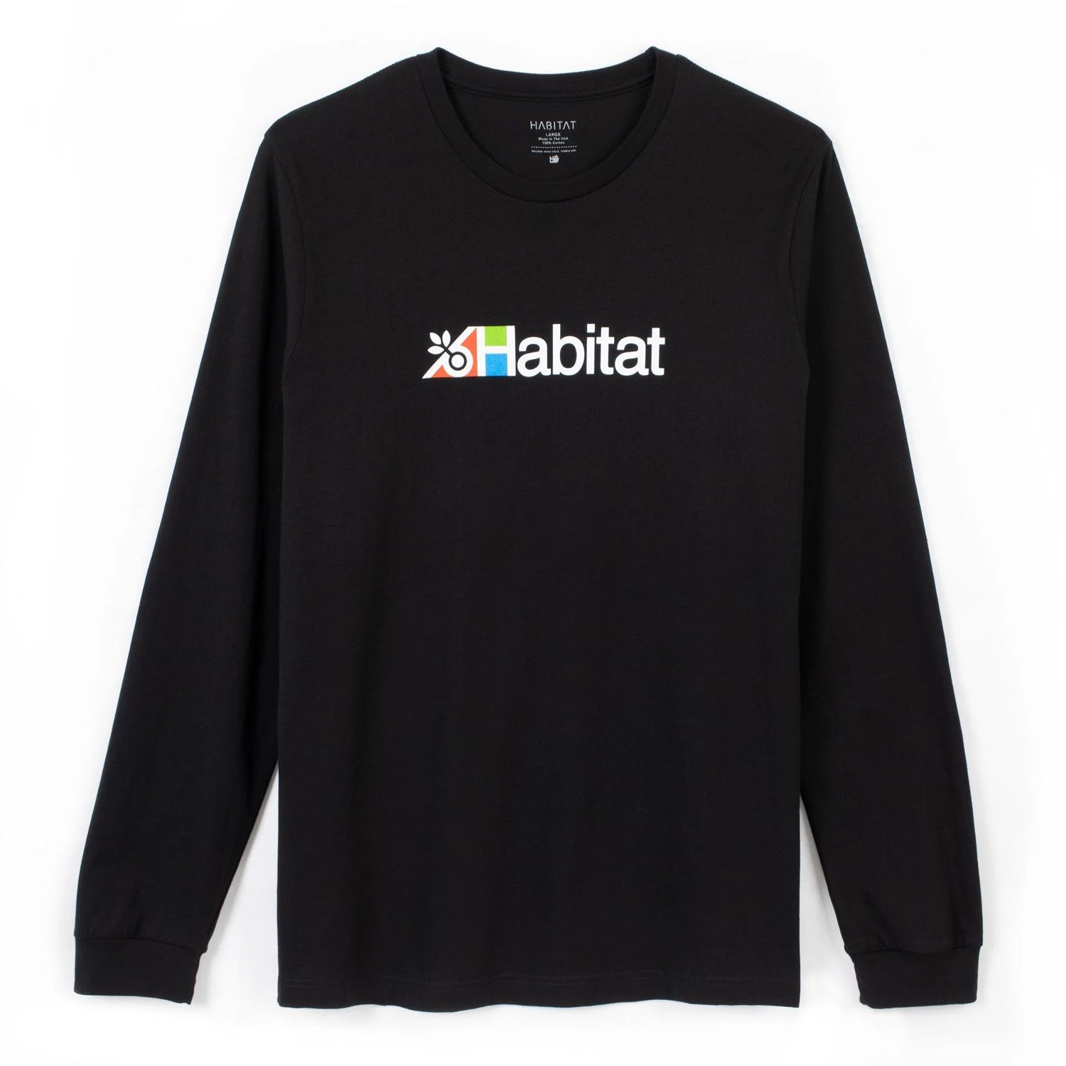Habitat Skateboards Longsleeve Transit Black