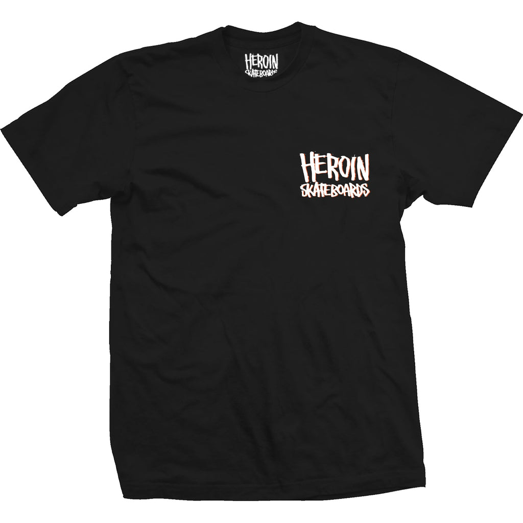 Heroin Skateboards Shirt Mini Pickle Black