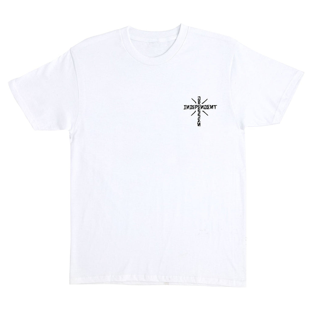 Independent Trucks Shirt Dressen Skull Rose White