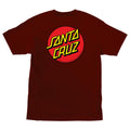 Santa Cruz Skateboards Shirt Classic Dot Burgundy