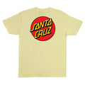 Santa Cruz Skateboards Shirt Classic Dot Cornsilk