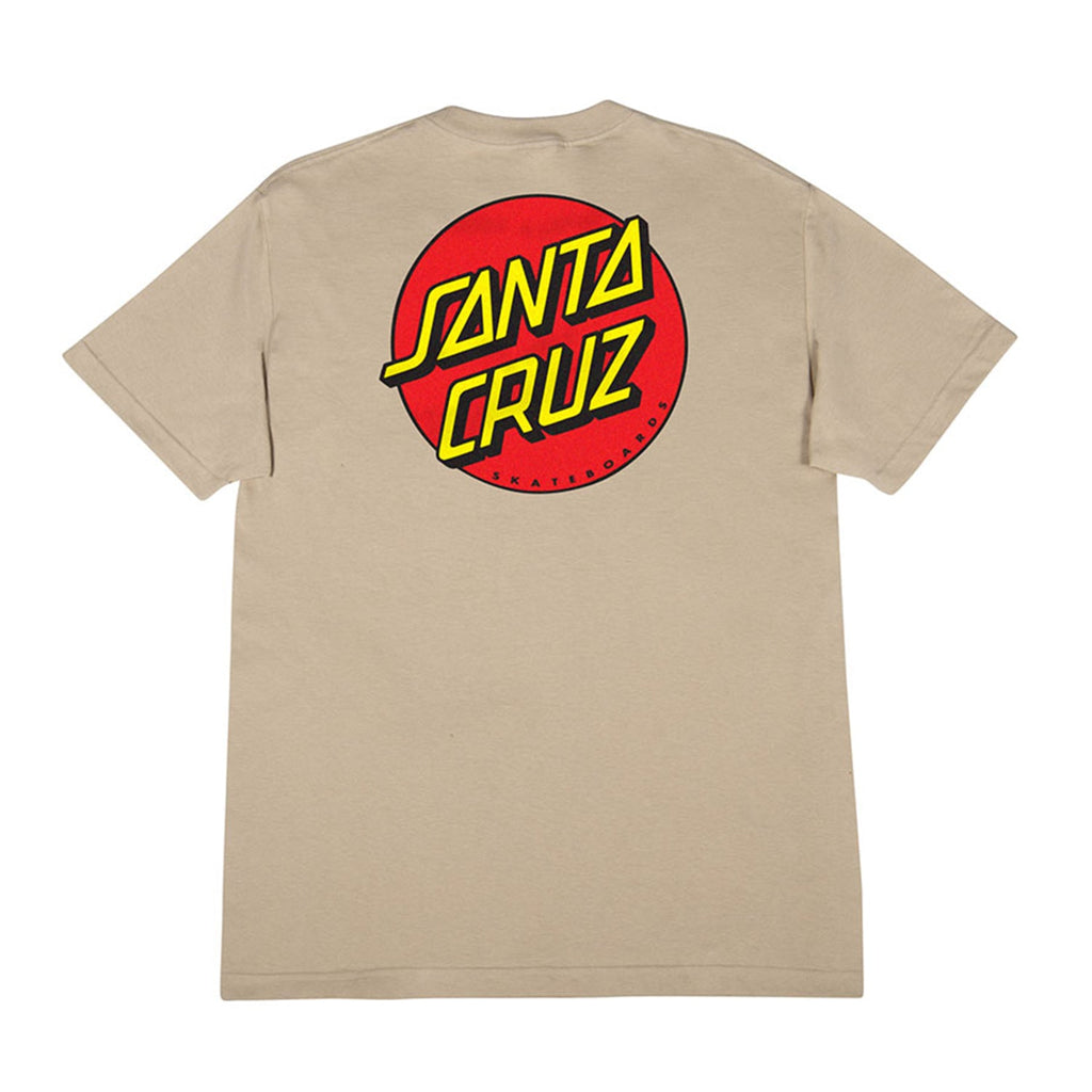 Santa Cruz Skateboards Shirt Classic Dot Sand