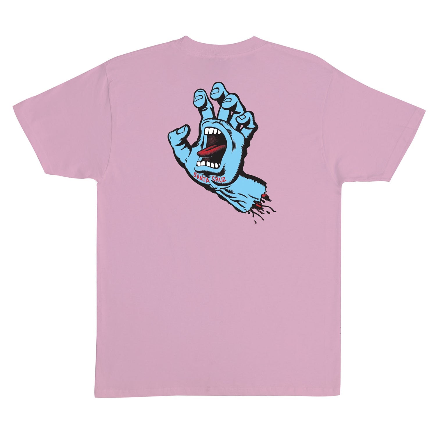 Santa Cruz Skateboards Shirt Screaming Hand Light Pink