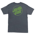 Santa Cruz Skateboards Shirt Opus Dot Charcoal Toxic Crackle