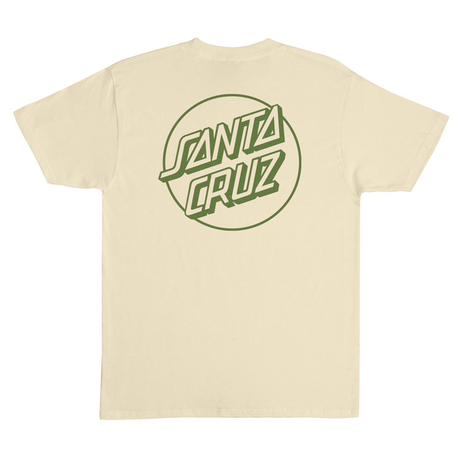 Santa Cruz Skateboards Shirt Opus Dot Cream/Green