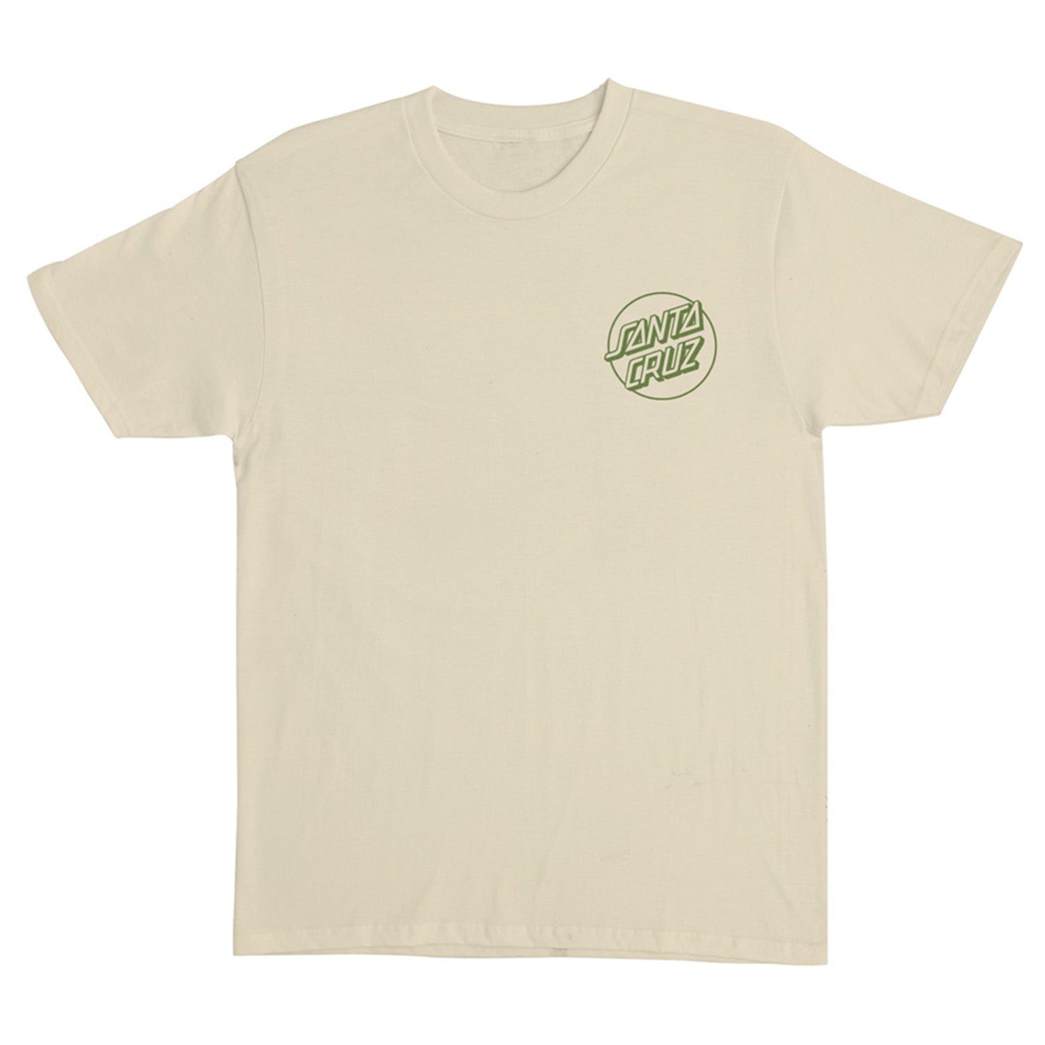 Santa Cruz Skateboards Shirt Opus Dot Cream/Green