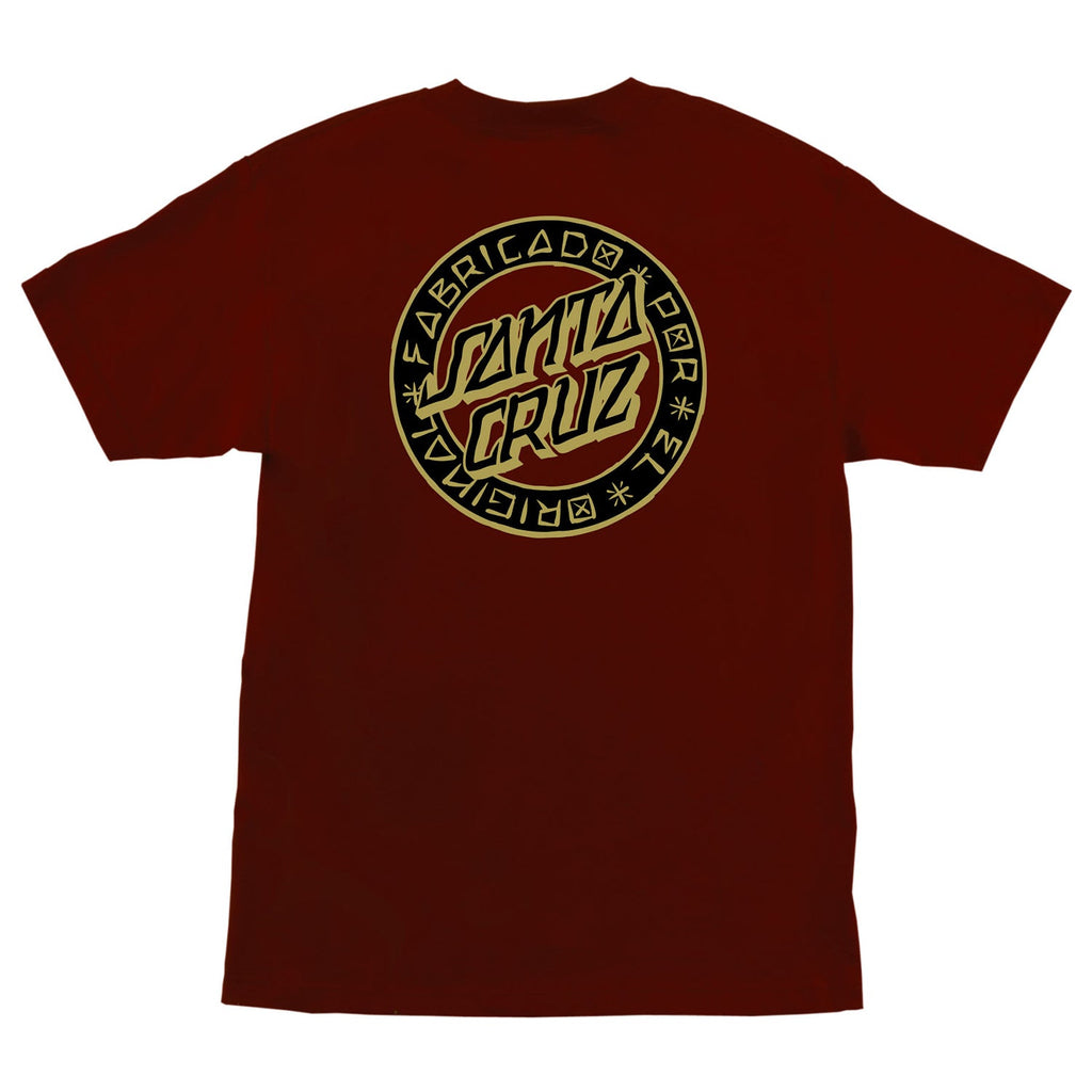 Santa Cruz Skateboards Shirt Loco Dot Burgundy
