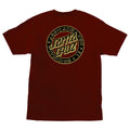 Santa Cruz Skateboards Shirt Loco Dot Burgundy