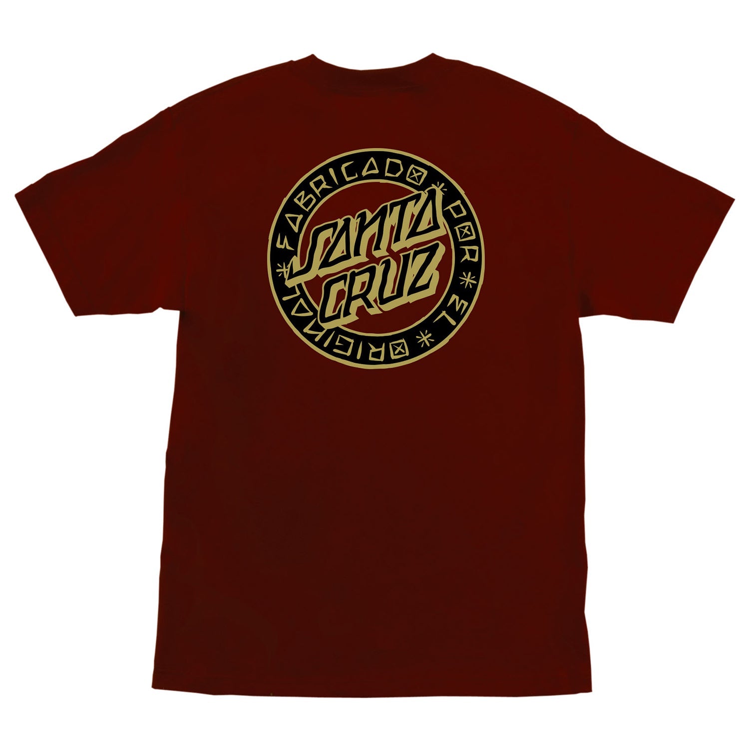 Santa Cruz Skateboards Shirt Loco Dot Burgundy