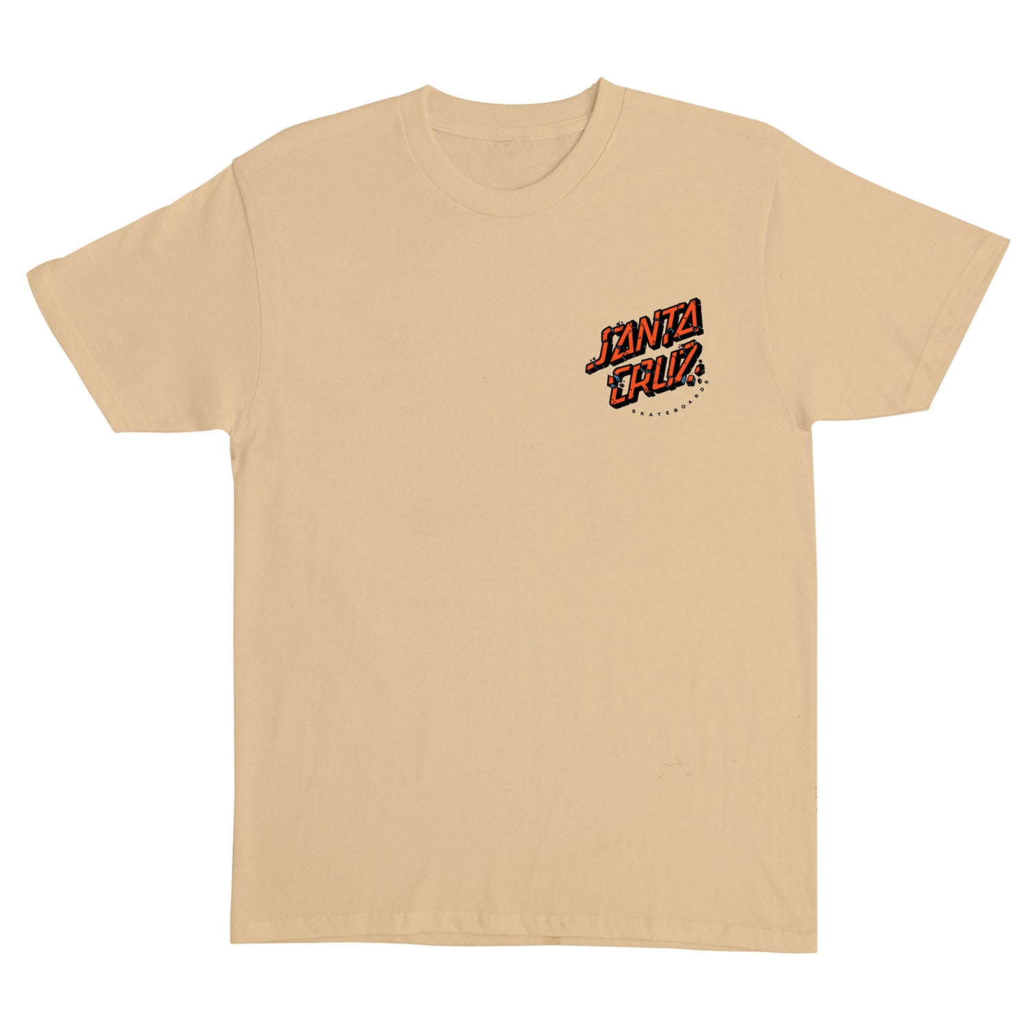 Santa Cruz Skateboards Shirt Roskopp Screaming Five Vegas Gold