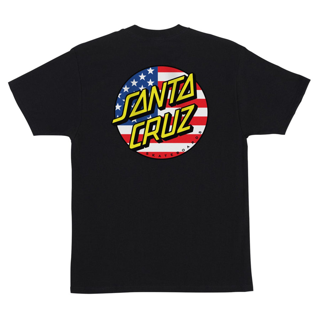 Santa Cruz Skateboards Shirt July 4th Dot V2 Black