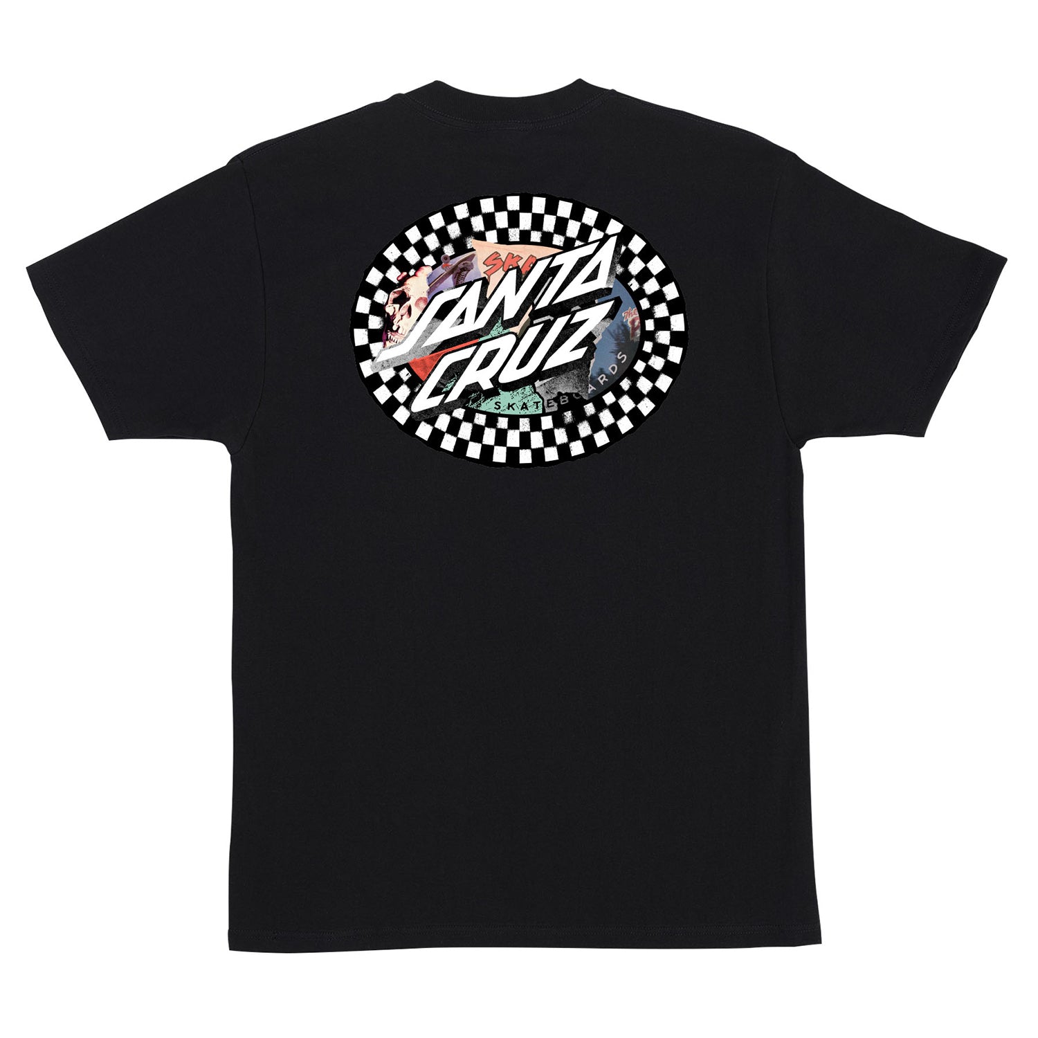 Santa Cruz Skateboards Shirt Collage Oval Dot Black