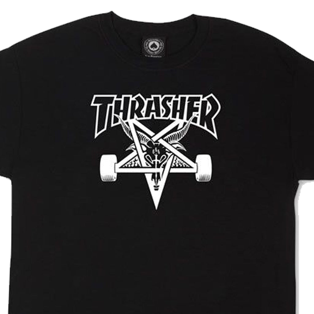 Thrasher Magazine Skateboard Shirt Skate Goat Black
