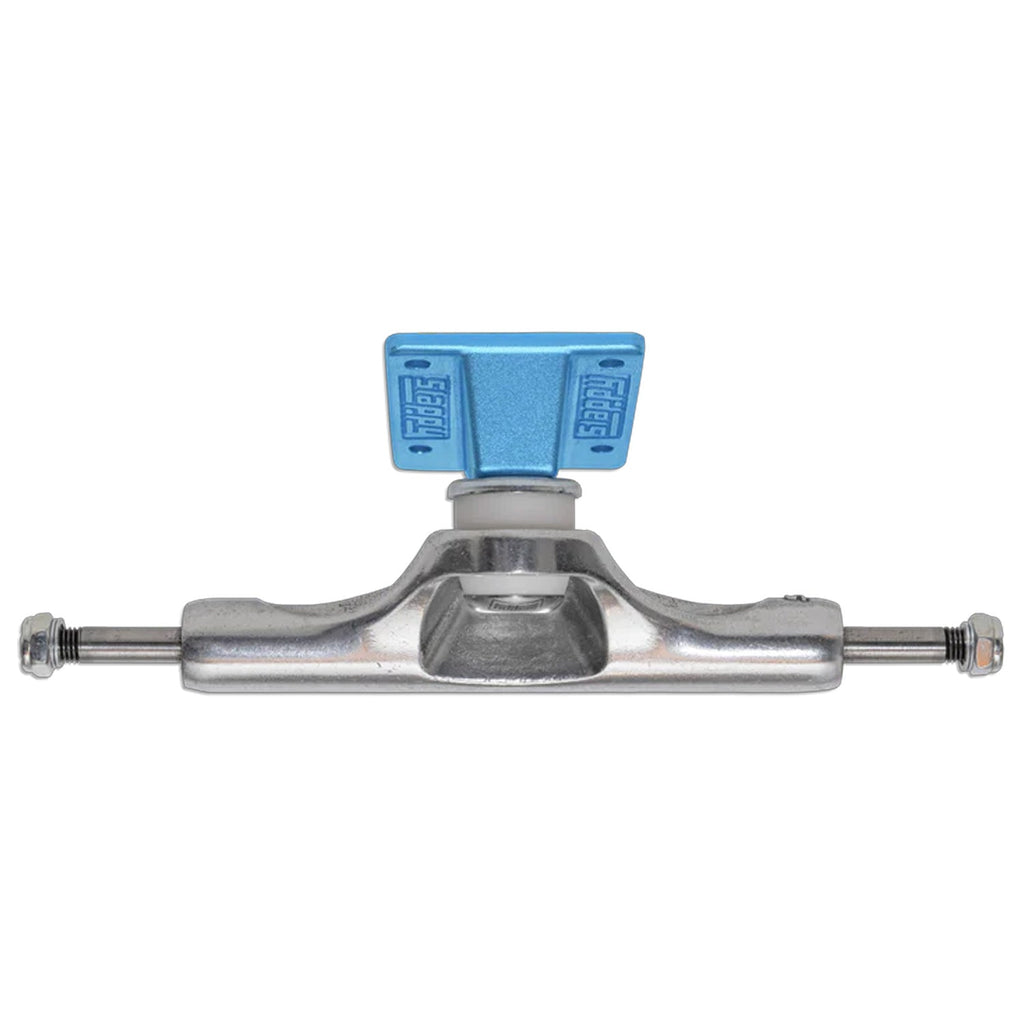 Slappy Skateboard Trucks Inverted Hollow Lights Ultra Low Kingpin 8.25" Silver/Light Blue