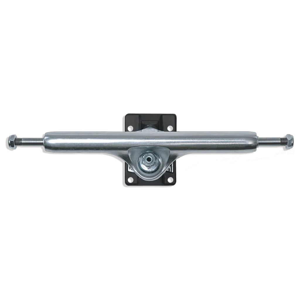 Slappy x Heroin Skateboard Trucks ST1 Hollow Wide Boys 10.5" Silver/Black Pair
