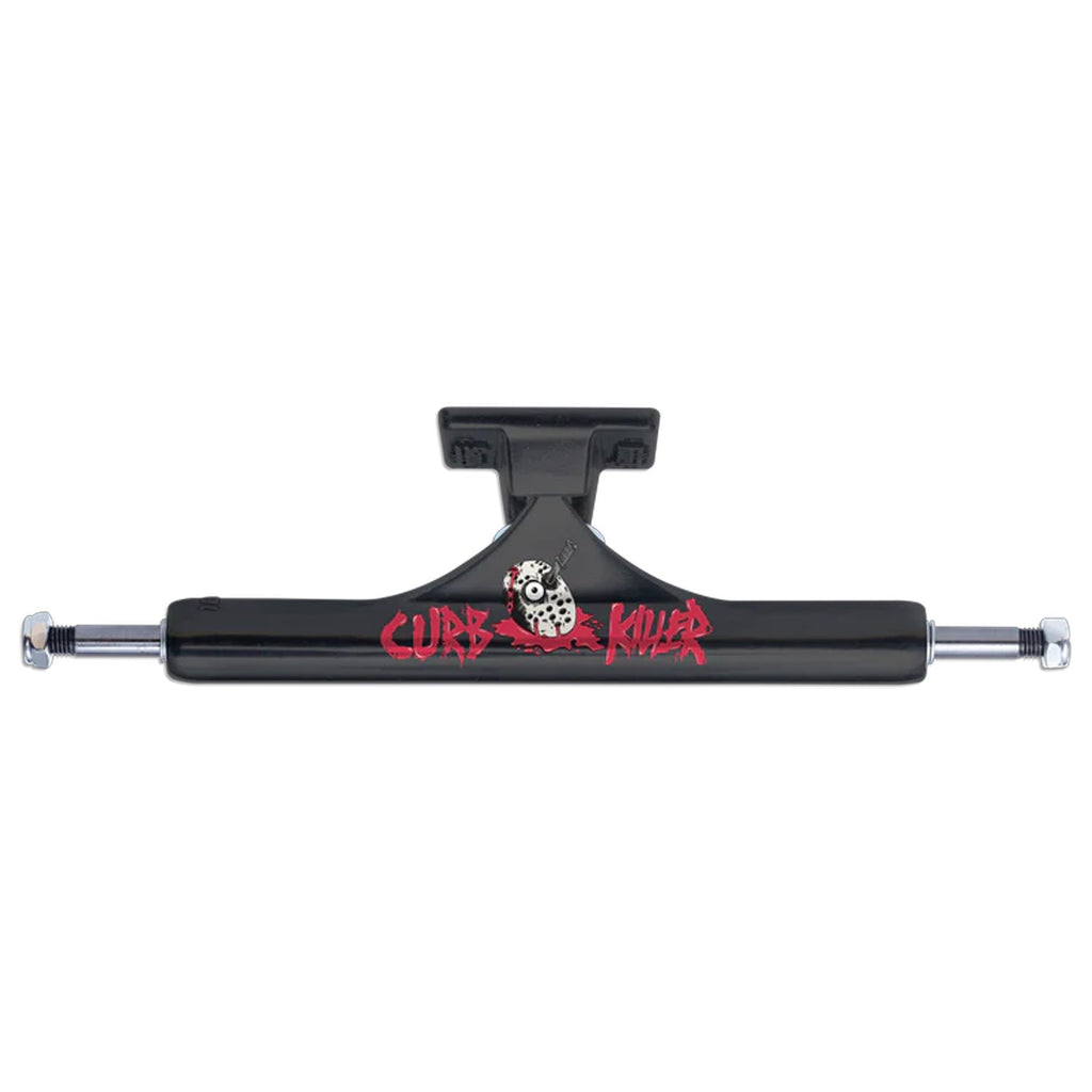 Slappy Skateboard Trucks Curb Killer II Hollow Inverted Matte Black 8.5"
