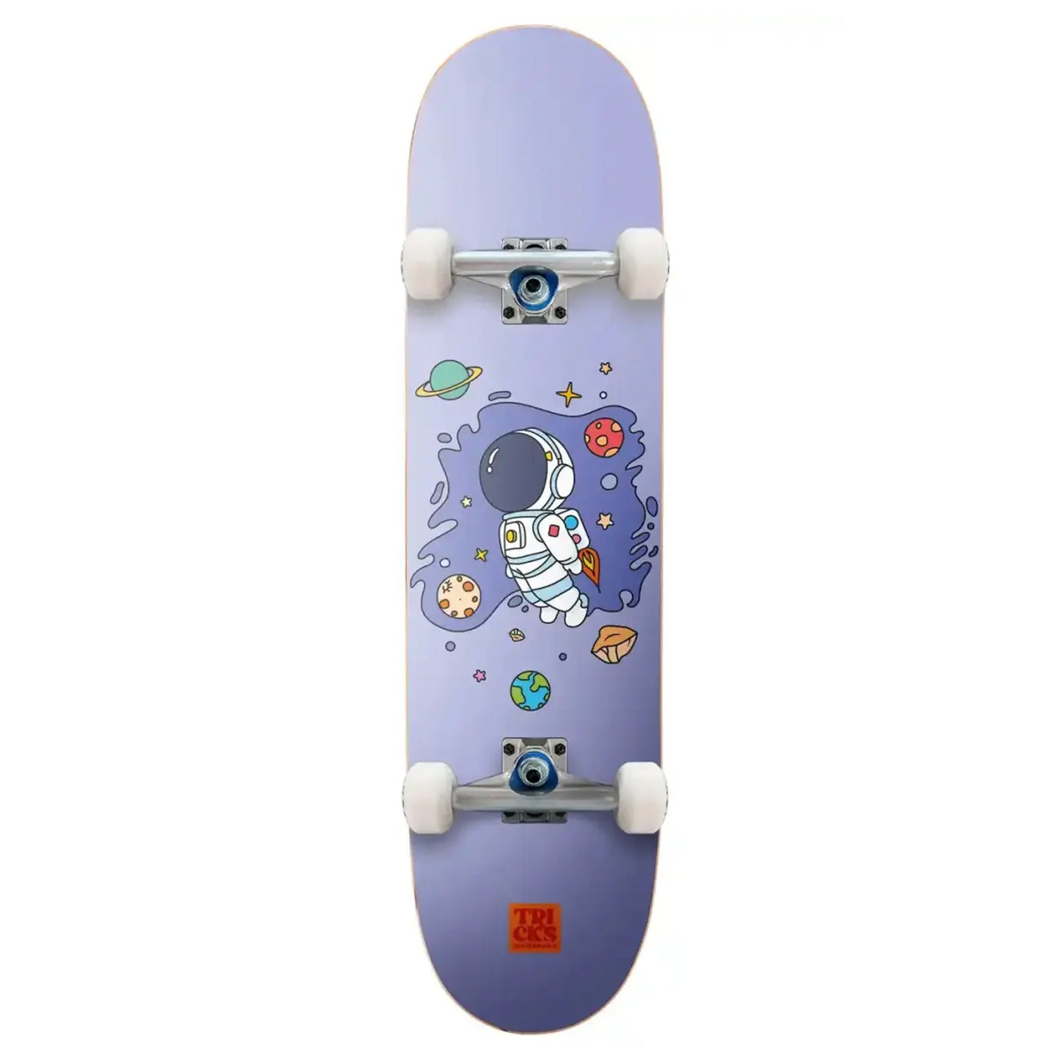 Tricks Skateboard Complete Space Jump Midi Purple 7.25" x 28"
