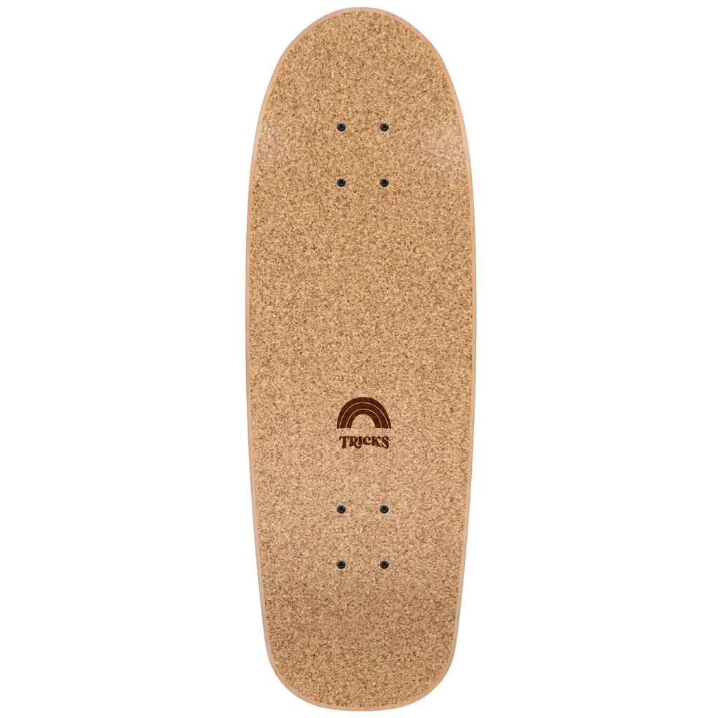 Tricks Skateboard Complete Fun Mini Cork Top Brown 8.25" x 25.75"