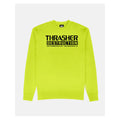 Thrasher Magazine Sweatshirt Destruction Safety High Vis Green
