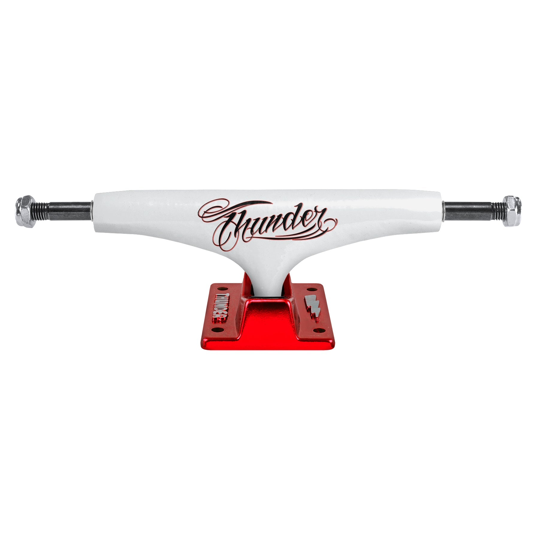 Thunder Skateboard Trucks Flash Hollow Lights White/Red 147 (8.0")