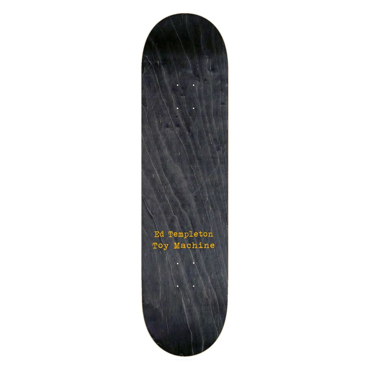 Toy Machine Skateboard Deck Ed Templeton Charred Cross Black Stain 8.25"