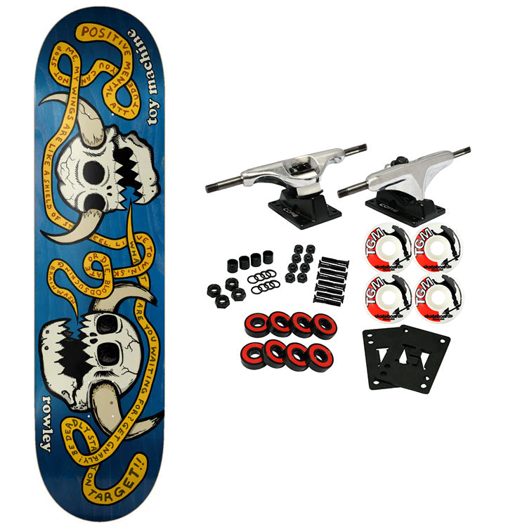 Toy Machine Skateboard Complete Rowley Skulls (Assorted) 8.25" x 32"