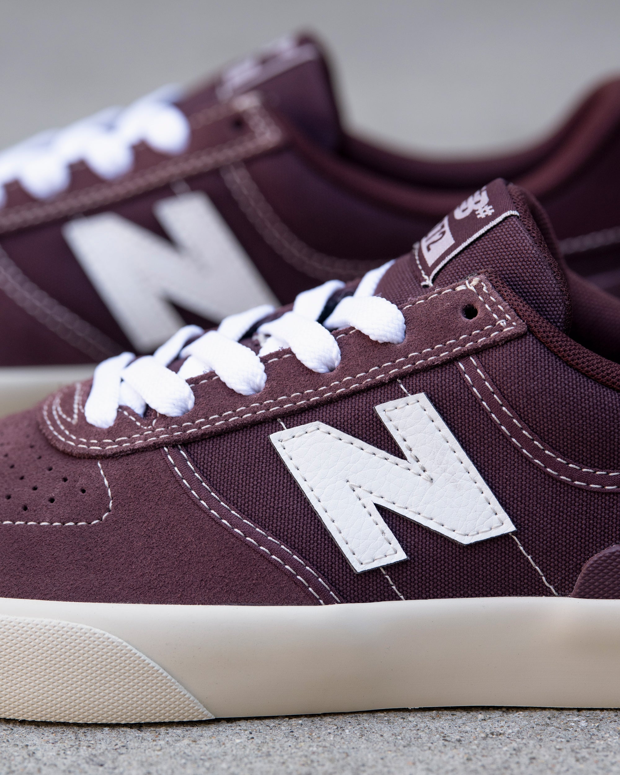 New Balance Numeric Skateboard Shoes 272 Burgundy/White