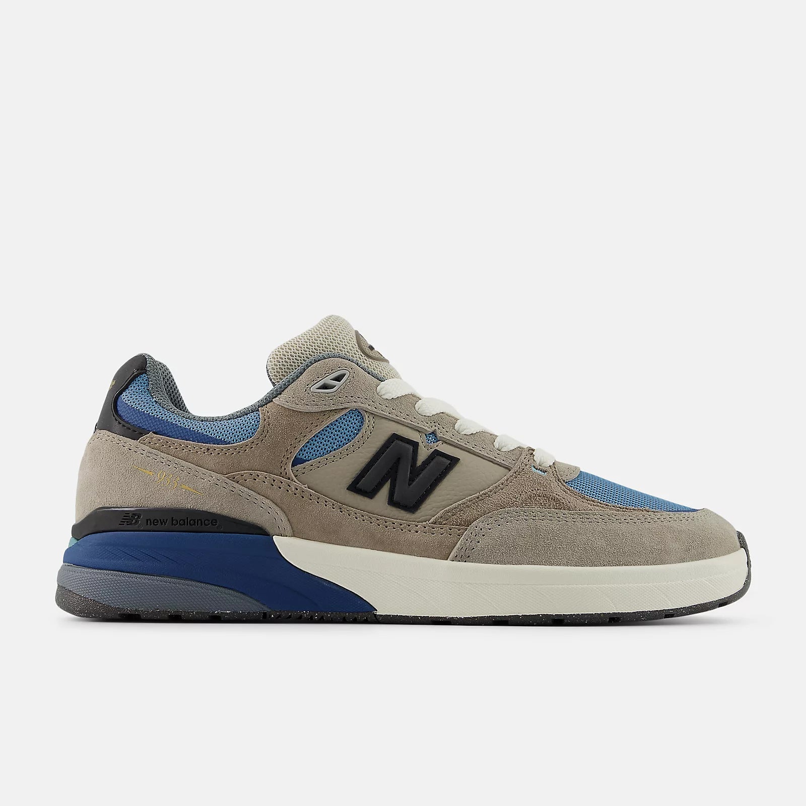 New Balance Numeric Skateboard Shoes Andrew Reynolds 933 Mushroom/Light Blue