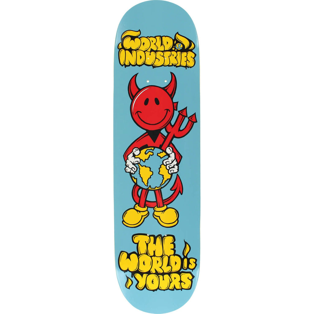 World Industries Skateboard Devilman The World is Yours 8.25" Krux, Spitfire, Indy Upgrade