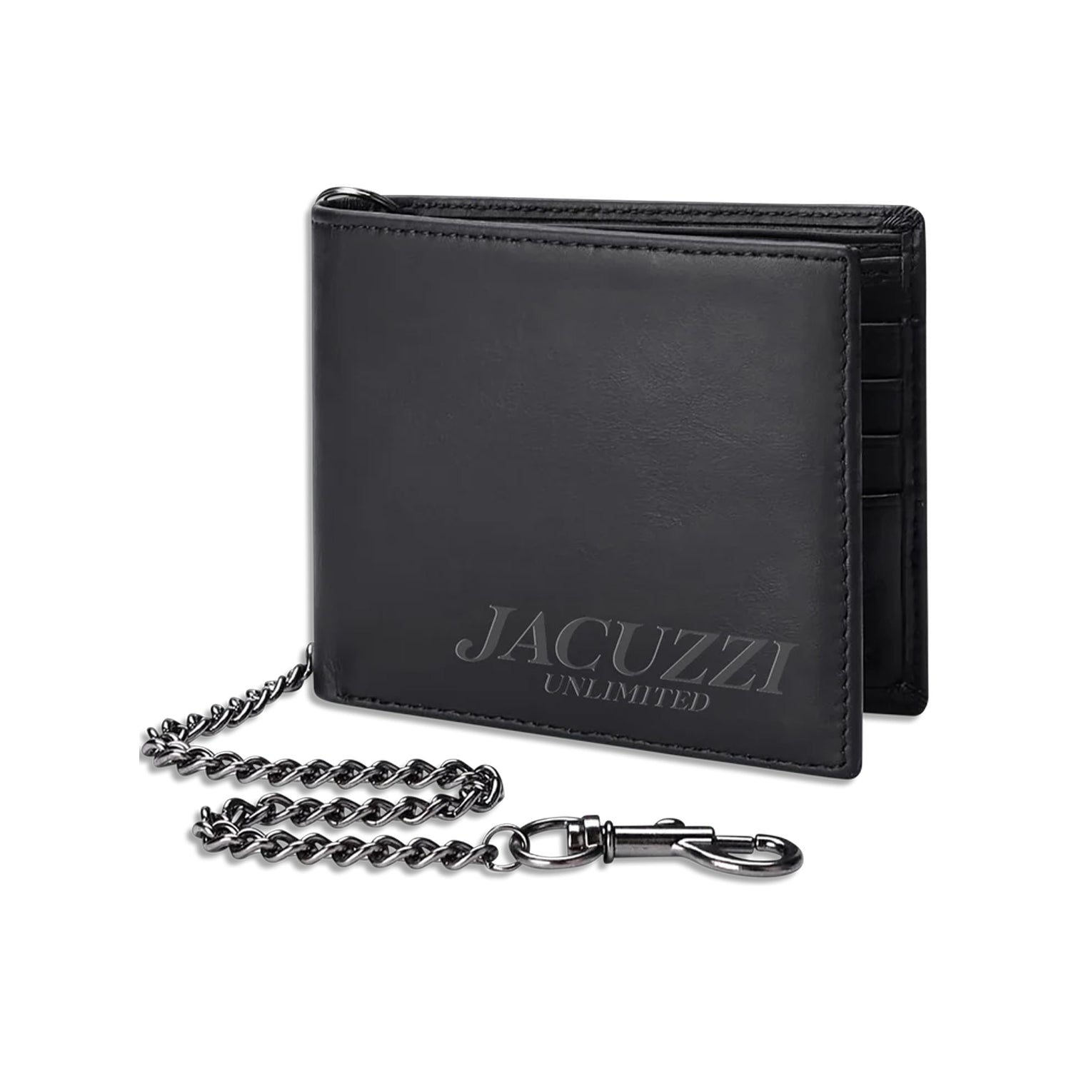 Jacuzzi Skateboards Wallet PU Leather Bi-Fold with Chain