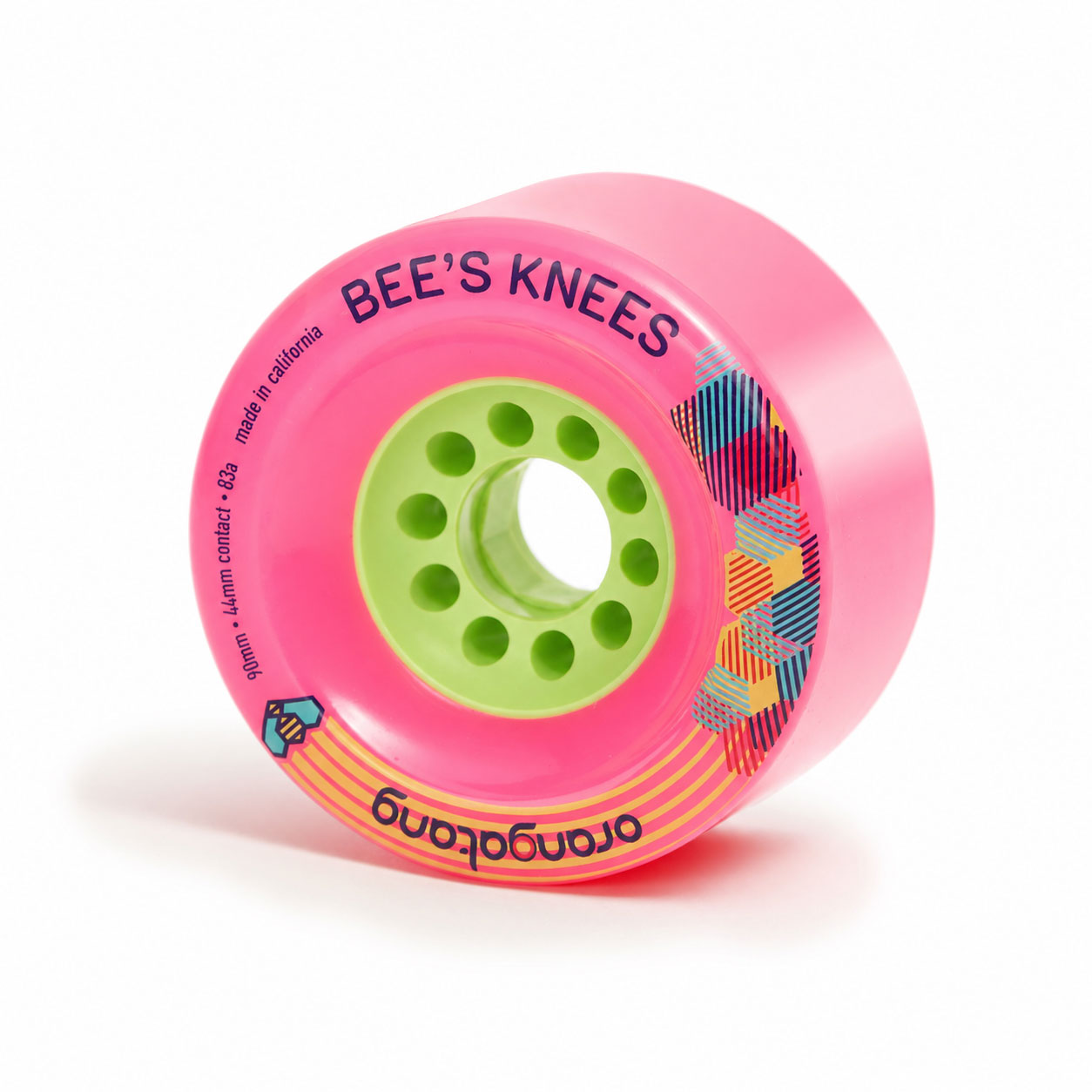 Orangatang Longboard Wheels Bees Knees Pink 90mm 83A