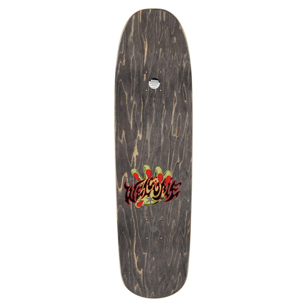 Welcome Skateboard Deck Jake Yanko Wilted on Panther Lime Green Stain 9.0" x 32.5"
